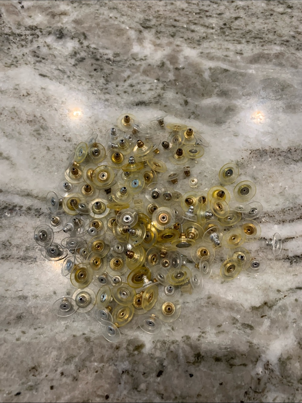 Pierced earring disc backs